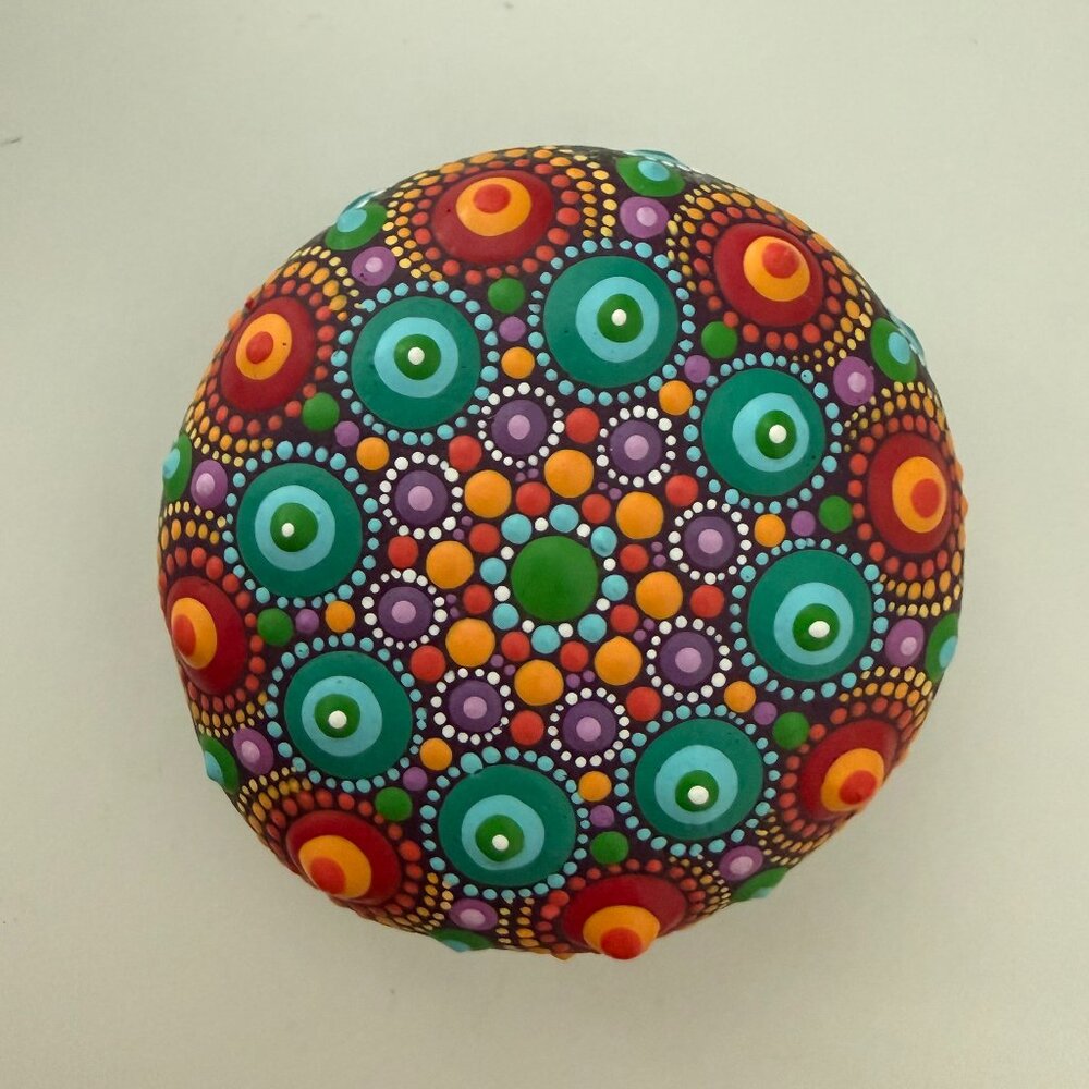 Elspeth McClean hand-painted mandala